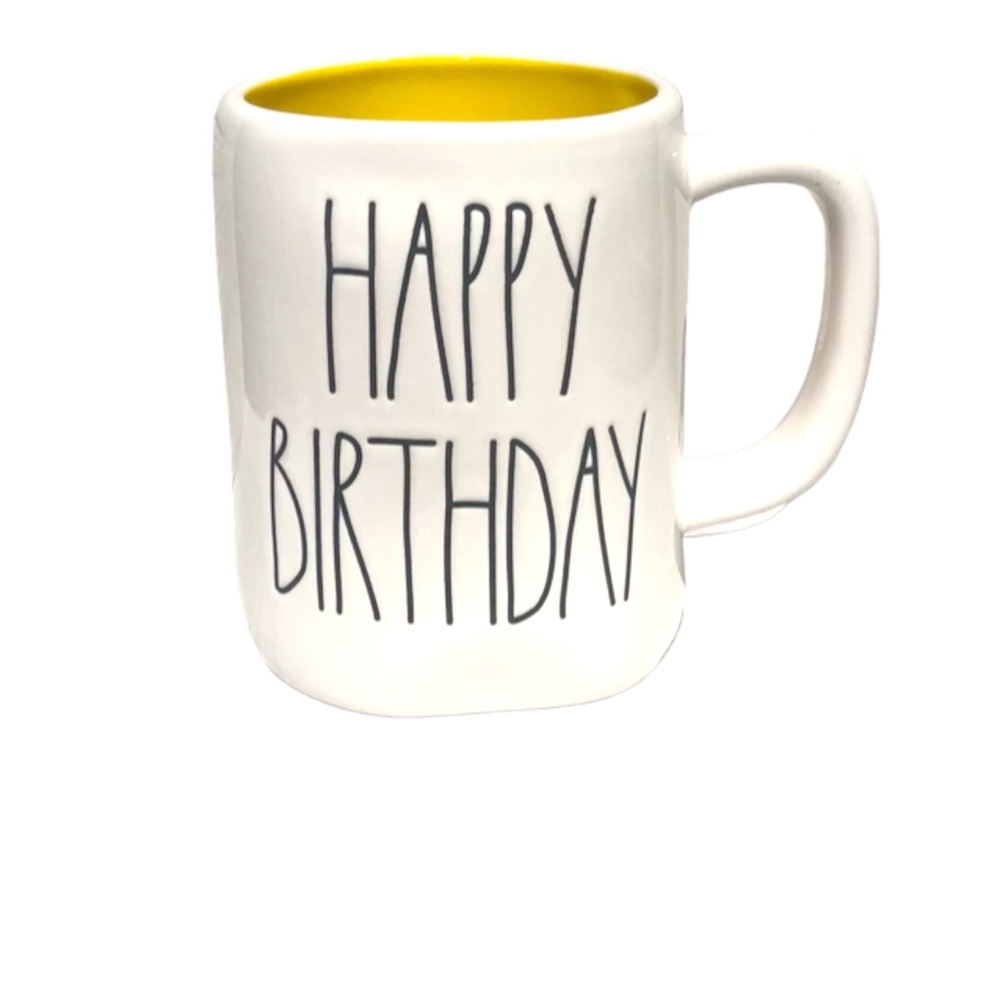 Rae Dunn White HAPPY BIRTHDAY  Mug